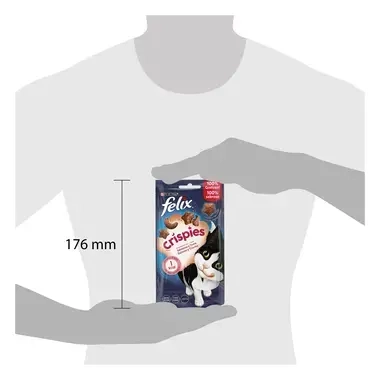 Felix Crispies Snacks Aromatizado com Salmão e Truta