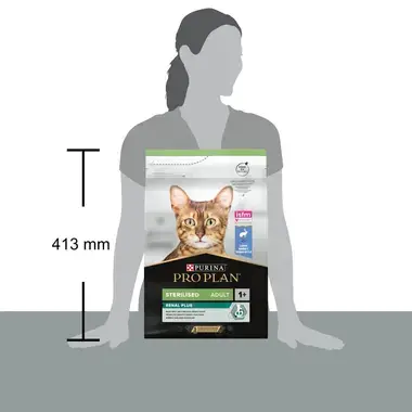 PRO PLAN Esterilizado Adulto 1+ RENAL PLUS Rico em Coelho