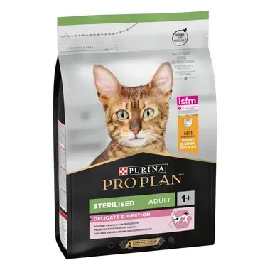PRO PLAN Esterilizado Adulto 1+ DELICATE DIGESTION | DIGESTÃO DELICADA Rico em Frango