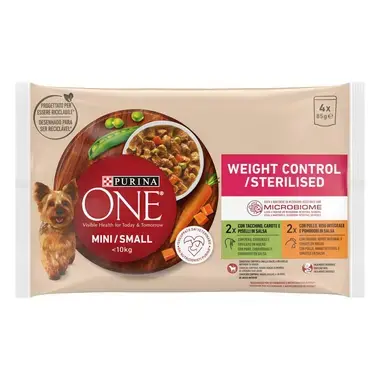 PURINA ONE Mini/Small Especial Controlo de Peso Receitas em Molho - Peru