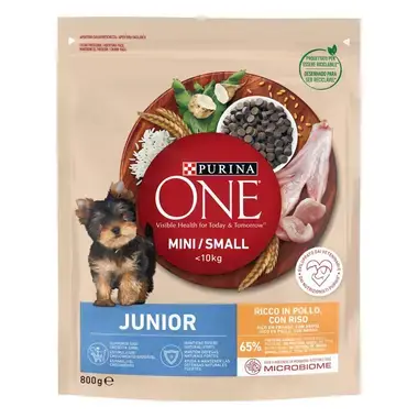PURINA ONE Mini/Small junior 1-12 meses - Rico em Frango