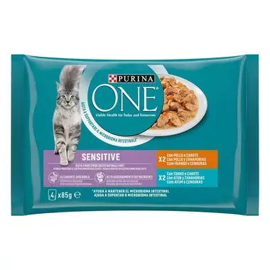 PURINA ONE Delicate Receitas em Molho Delicate - Frango - Atum