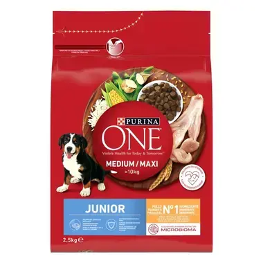 PURINA ONE Medium/Maxi Junior - Rico em Frango