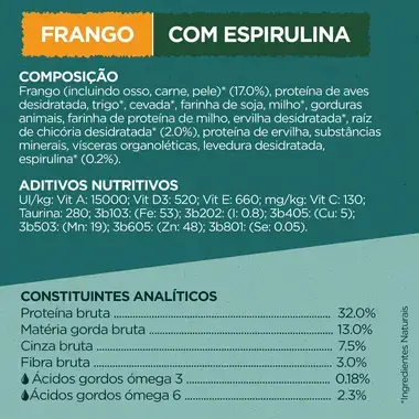 Purina ONE® Dual Nature Adult Frango com Espirulina