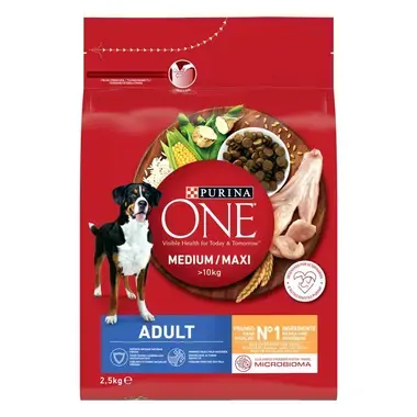 PURINA ONE Medium Maxi Adulto - Rico em Frango
