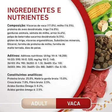 PURINA ONE Medium/Maxi Adulto -Rico em Vaca