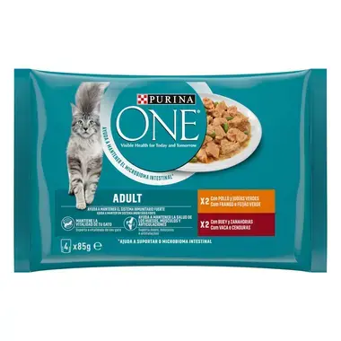 PURINA ONE Adult Receitas em Molho - Frango - Vaca