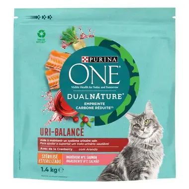 Purina ONE® Dual Nature Sterilcat Salmão com Arando