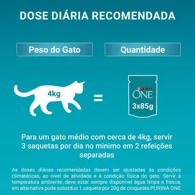 PURINA ONE Junior 1-12 Meses Receitas em Molho - Frango