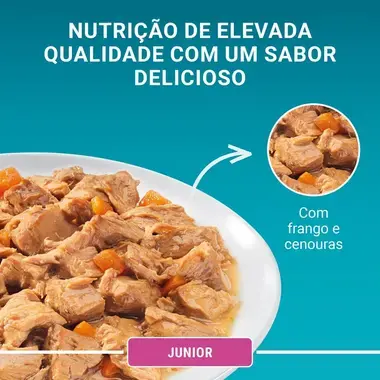 PURINA ONE Junior 1-12 Meses Receitas em Molho - Frango