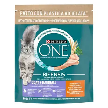 PURINA ONE Pele e Pelo - Rico em Frango e Cereais Integrais