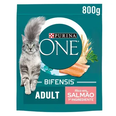PURINA ONE Adult - Rico em Salmão e Cereais Integrais