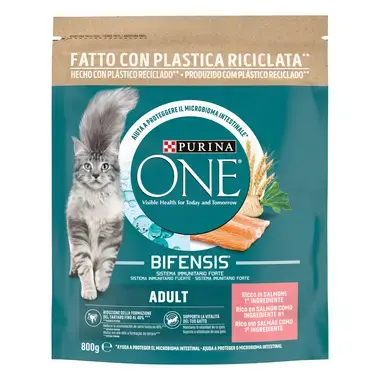PURINA ONE Adult - Rico em Salmão e Cereais Integrais