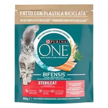PURINA ONE Sterilcat - Rico em Salmão e Cereais Integrais