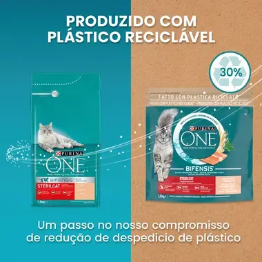 PURINA ONE Sterilcat - Rico em Truta e Cereais Integrais
