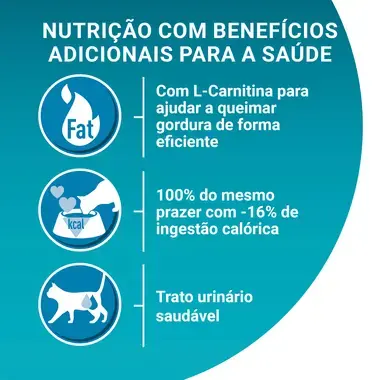 PURINA ONE Sterilcat Controlo de Peso - Rico em Frango e Cereais Integrais