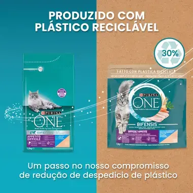 PURINA ONE - Apetite Difícil Rico em Bacalhau e Truta