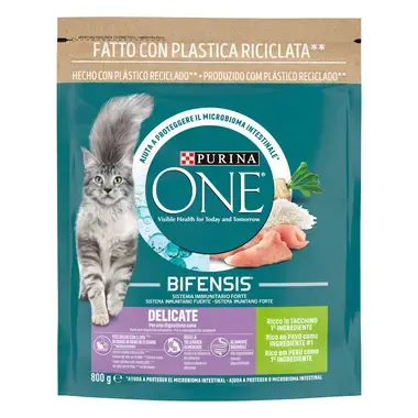 PURINA ONE Delicate - Rico em Peru e Arroz