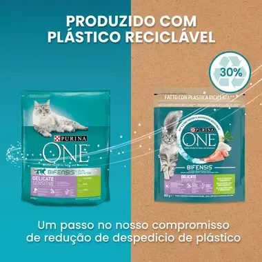 PURINA ONE Delicate - Rico em Peru e Arroz