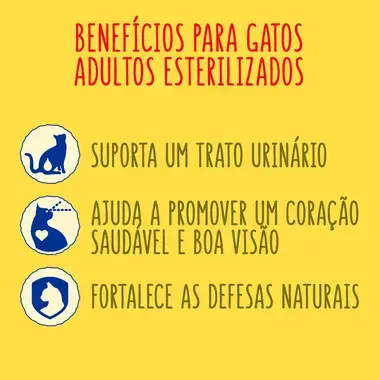 7613035799806, 7613035800281, 7613035799837 FRISKIES Esterilizado Frango e Peru - Gato Seco