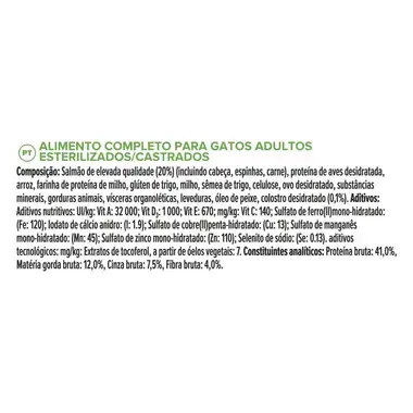 PRO PLAN ACTI-PROTECT Sterilised Rico em Salmão