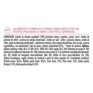 PRO PLAN ACTI-PROTECT Small & Mini Puppy / Pequeno & Mini Derma Care Rico em Salmão
