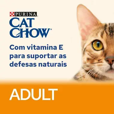 Purina Cat Chow para gatos adultos de frango e curgete