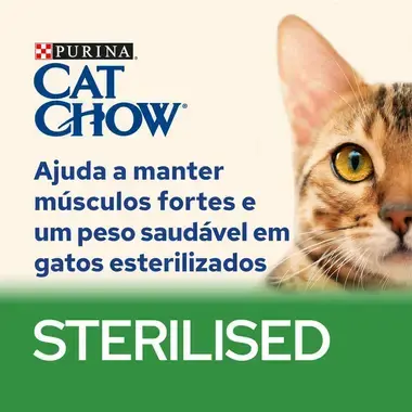 Purina Cat Chow ração de peru para gatos esterilizados
