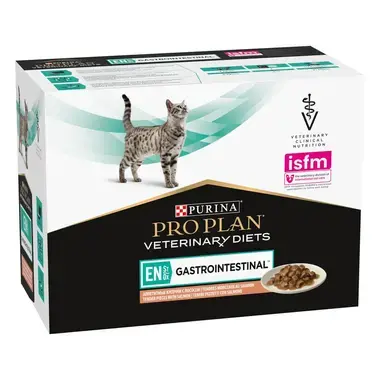 PRO PLAN VETERINARY DIETS Feline EN St/Ox Gastrointestinal Saquetas com Salmão
