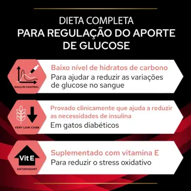 PRO PLAN VETERINARY DIETS Feline DM St/Ox Diabetes Management Saquetas com frango
