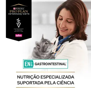 PRO PLAN VETERINARY DIETS Feline EN St/Ox Gastrointestinal Saquetas com Frango 