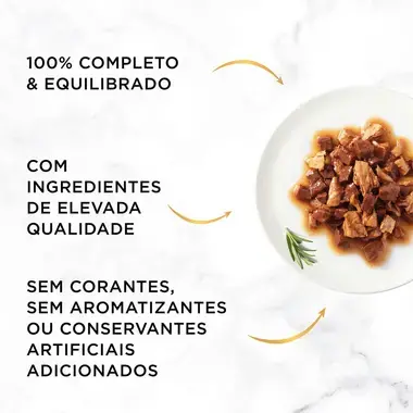 GOURMET Gold Duplo Prazer - Vaca e Frango,Peixe do Oceano e Espinafres, Pato e Peru, Coelho e Fígado