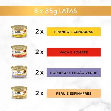 GOURMET Gold Tartelette - com Frango, com Vaca, com Borrego, com Peru