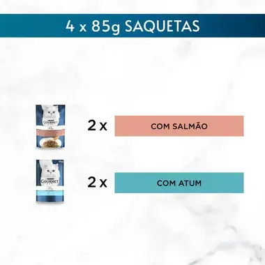 GOURMET Perle Delícias em Molho - Salmão e Atum
