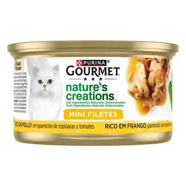 GOURMET Nature's Creations Frango, guarnecido com Espinafres e Tomate