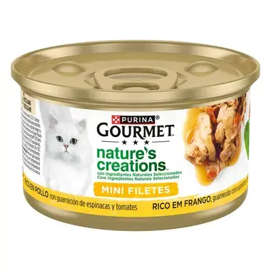 GOURMET Nature's Creations Frango, guarnecido com Espinafres e Tomate
