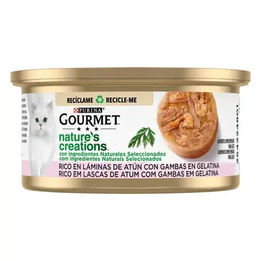 GOURMET Nature's Creations Rico em Lascas de Atum com Gambas em Gelatina