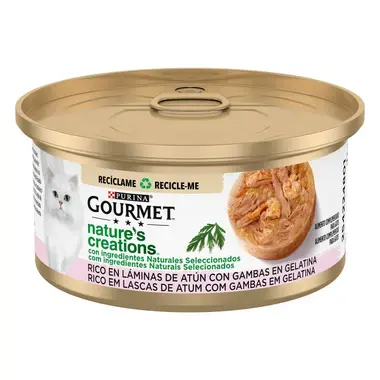GOURMET Nature's Creations Rico em Lascas de Atum com Gambas em Gelatina