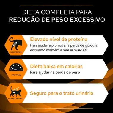 PRO PLAN VETERINARY DIETS Feline OM St/Ox Obesity Management Saquetas com Frango