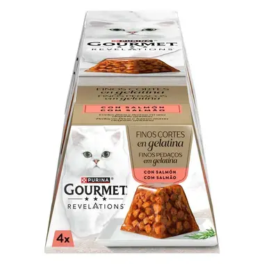 GOURMET Revelations Finos Pedaços em Gelatina Salmão