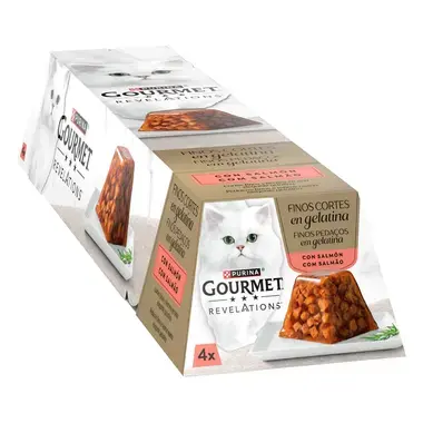 GOURMET Revelations Finos Pedaços em Gelatina Salmão