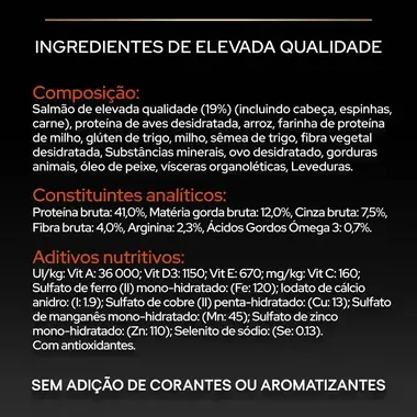 PRO PLAN Esterilizado Adulto 1+ VITAL FUNCTIONS | FUNÇÕES VITAIS Rico em Salmão