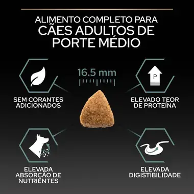 PRO PLAN Cão Médio Adulto com Digestão Sensível Rico em Borrego