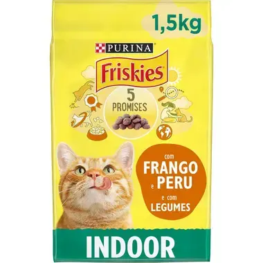 3222270158428, 7613032918729 FRISKIES Indoor Frango e Peru - Gato Seco