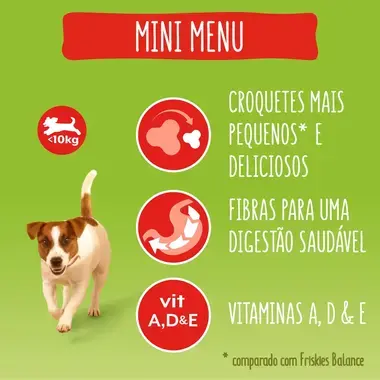 7613033796357, 7613034596437 FRISKIES MINI MENU Vaca - Seco Cão