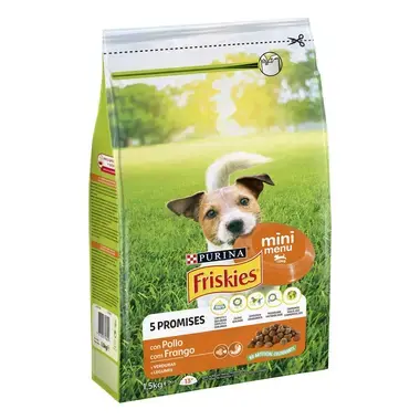 7613033796401 FRISKIES MINI MENU Frango - Seco Cão