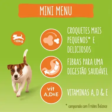 7613033796401 FRISKIES MINI MENU Frango - Seco Cão