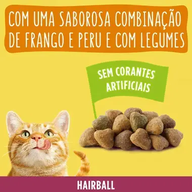 7613034945808 FRISKIES Bolas de Pelo Frango Peru - Gato Seco