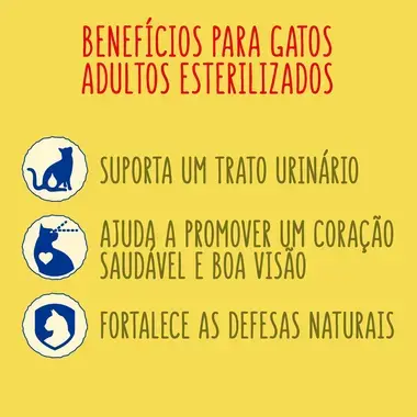 7613035799806, 7613035800281, 7613035799837 FRISKIES Esterilizado Frango e Peru - Gato Seco