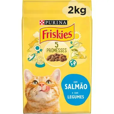 8002205352009 FRISKIES Salmão e Legumes - Gato Seco